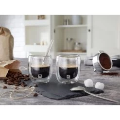 Zwilling Set Di Bicchierini Da Caffè - 80 Ml / 2-pz., Vetro Borosilicato -Cucina Negozio 000007904
