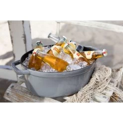 Staub Cocotte Ovale - 31 Cm, Colore Grigio Grafite -Cucina Negozio 000010999