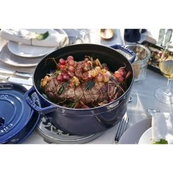 Staub Cocotte Rotonda - 26 Cm, Blu Scuro -Cucina Negozio 000011035