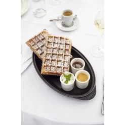 Staub Pirofila Con Coperchio Ovale - 31 Cm, Nero -Cucina Negozio 000013466