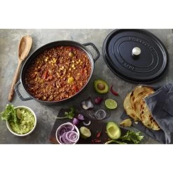 Staub Cocotte Ovale - 27 Cm, Nera -Cucina Negozio 000017579