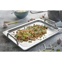 Demeyere Plancha Teppanyaki - 39 Cm, 18/10 Acciaio Inossidabile -Cucina Negozio 000022261