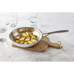 Demeyere Padella - 24 Cm, 18/10 Acciaio Inossidabile -Cucina Negozio 000022333