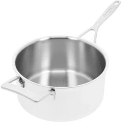 Demeyere Casseruola Con Manico Con Coperchio - 22 Cm, 18/10 Acciaio Inossidabile -Cucina Negozio 000022934