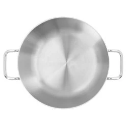 Demeyere Tegame Con Coperchio In Vetro - 24 Cm, 18/10 Acciaio Inossidabile -Cucina Negozio 000023002