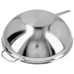 Demeyere Wok Fondo Piatto - 36 Cm, 18/10 Acciaio Inossidabile -Cucina Negozio 000023306