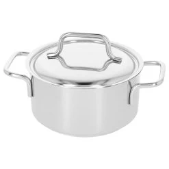 Demeyere Casseruola Con Coperchio - 16 Cm, 18/10 Acciaio Inossidabile -Cucina Negozio 000023488