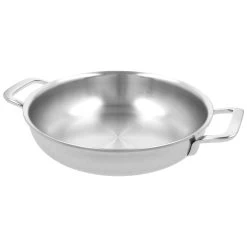 Demeyere Padella Con 2 Maniglie - 24 Cm, 18/10 Acciaio Inossidabile -Cucina Negozio 000023720