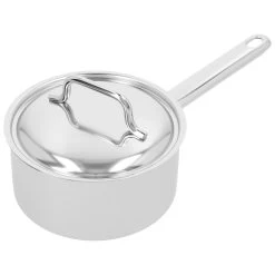 Demeyere Casseruola Con Manico Con Coperchio - 16 Cm, 18/10 Acciaio Inossidabile -Cucina Negozio 000023721