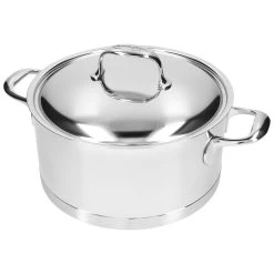 Demeyere Casseruola Con Coperchio - 24 Cm, 18/10 Acciaio Inossidabile -Cucina Negozio 000023996