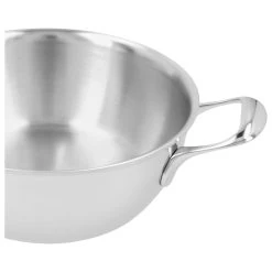 Demeyere Tegame Con Coperchio A Doppia Parete - 24 Cm, 18/10 Acciaio Inossidabile -Cucina Negozio 000023999