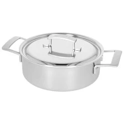 Demeyere Casseruola Con Coperchio - 24 Cm, 18/10 Acciaio Inossidabile -Cucina Negozio 000024021
