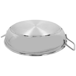 Demeyere Paellera Senza Coperchio - 46 Cm, 18/10 Acciaio Inossidabile -Cucina Negozio 000024272
