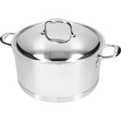 Demeyere Casseruola Con Coperchio - 28 Cm, 18/10 Acciaio Inossidabile -Cucina Negozio 000024423