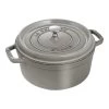 Staub Cocotte Rotonda - 24 Cm, Colore Grigio Grafite