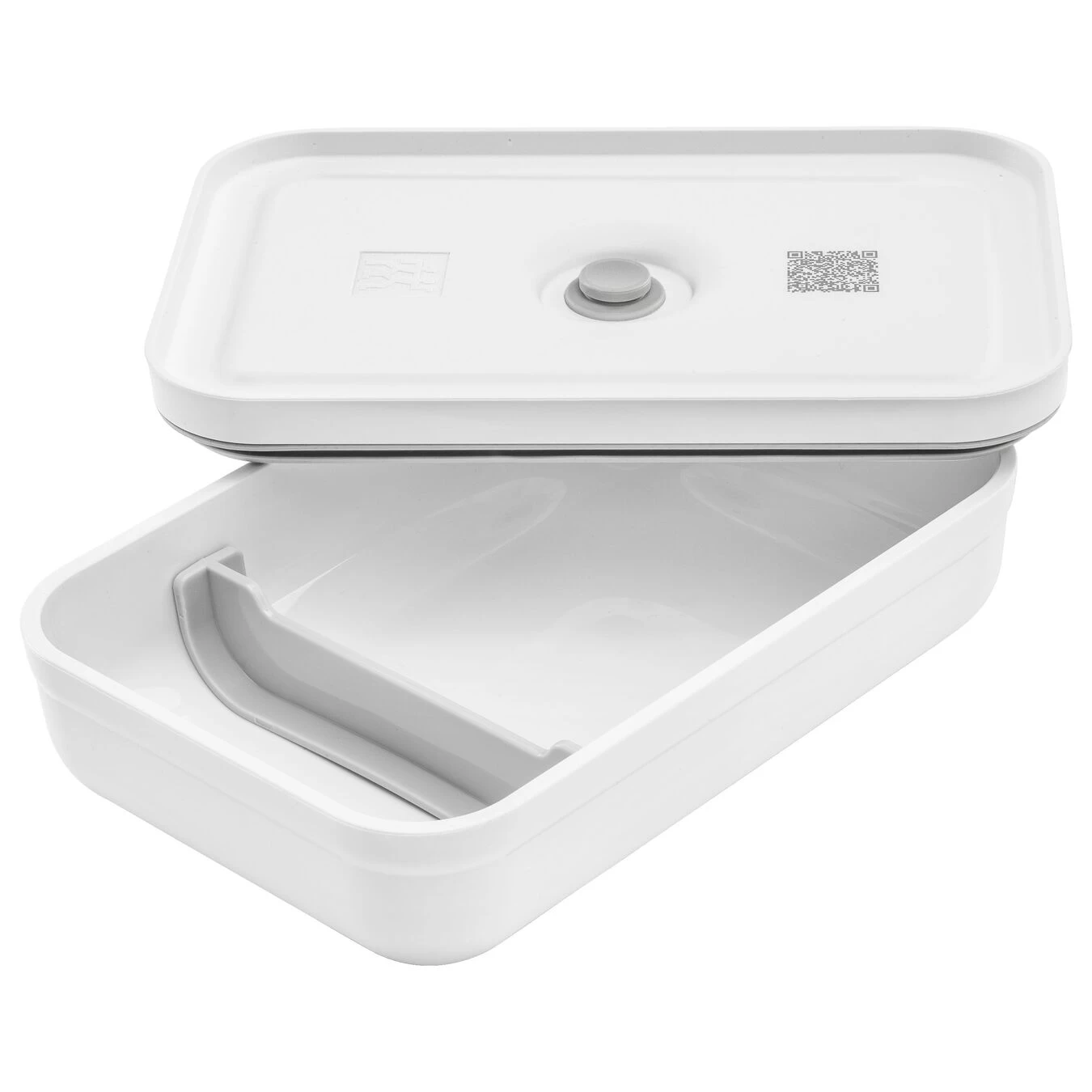 Zwilling Lunch Box Sottovuoto L Piatto, Plastica, Bianco-grigio 5 Zwilling Lunch Box Sottovuoto L Piatto, Plastica, Bianco-grigio - immagine 5