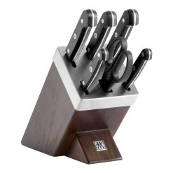 Zwilling Set Di Coltelli Con Ceppo Con Sistema Autoaffilante - 7-pz., Marrone