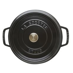 Staub Cocotte Rotonda - 24 Cm, Nera -Cucina Negozio 40500 241 0 3