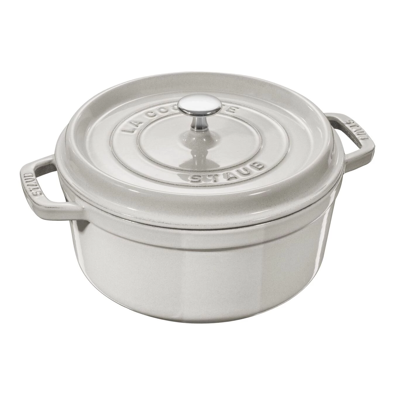 Staub Cocotte Rotonda - 24 Cm, Tartufo Bianco 1 Staub Cocotte Rotonda - 24 Cm, Tartufo Bianco