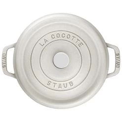 Staub Cocotte Rotonda - 24 Cm, Tartufo Bianco 8 Staub Cocotte Rotonda - 24 Cm, Tartufo Bianco -Cucina Negozio 40501 412 0 3 1