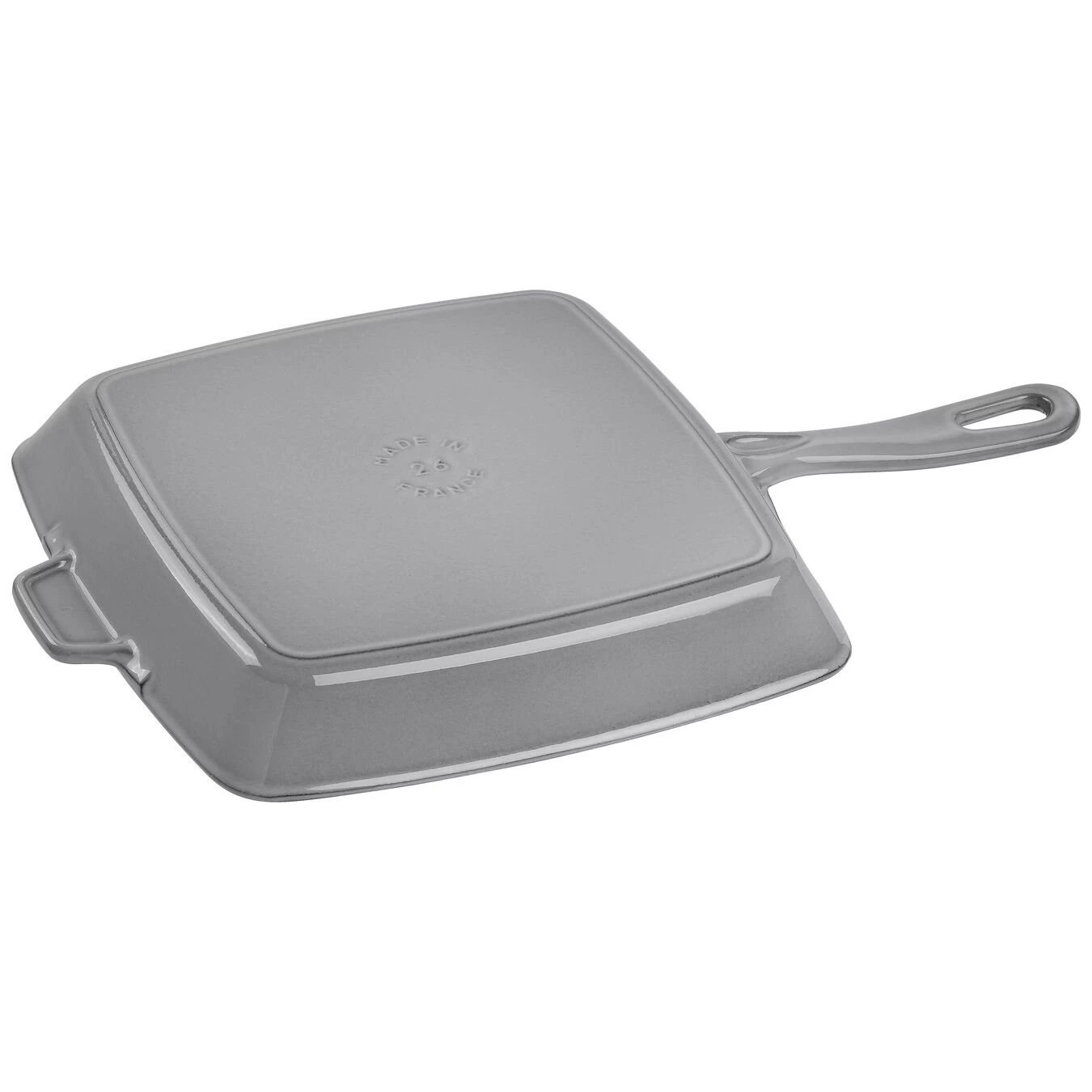 Staub Grill Con Manico Quadrata - 26 X 26 Cm, Colore Grigio Grafite 2 Staub Grill Con Manico Quadrata - 26 X 26 Cm, Colore Grigio Grafite - immagine 2