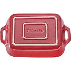 Staub Pirofila Rettangolare - 34 X 24 Cm, Ciliegia -Cucina Negozio 40508 585 2 1