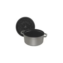 Staub Cocotte Rotonda - 34 Cm, Colore Grigio Grafite -Cucina Negozio 40509 304 0 5 2