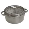 Staub Cocotte Rotonda - 28 Cm, Colore Grigio Grafite