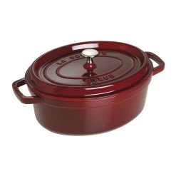 Staub Cocotte Ovale - 33 Cm, Granatina -Cucina Negozio 40509 364 0 2 1
