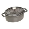 Staub Cocotte Ovale - 17 Cm, Colore Grigio Grafite