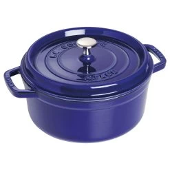 Staub Cocotte Rotonda - 26 Cm, Blu Scuro