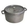 Staub Cocotte Rotonda - 34 Cm, Colore Grigio Grafite