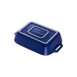 Staub Pirofila Rettangolare - 20 X 16 Cm, Blu Scuro 7 Staub Pirofila Rettangolare - 20 X 16 Cm, Blu Scuro -Cucina Negozio 40510 810 0 3 1