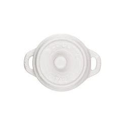 Staub Mini Cocotte Rotonda - 10 Cm, Bianco Puro -Cucina Negozio 40511 083 0 3