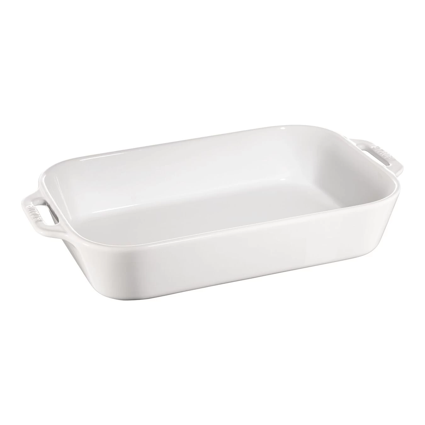 Staub Pirofila Rettangolare - 34 X 24 Cm, Colore Bianco Puro 1 Staub Pirofila Rettangolare - 34 X 24 Cm, Colore Bianco Puro