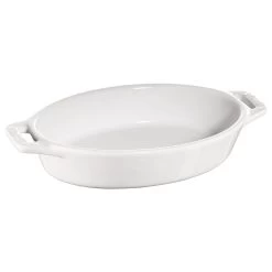 Staub Pirofila Ovale - 17 Cm, Colore Bianco Puro