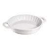 Staub Tortiera Rotonda - 24 Cm, Bianco Puro