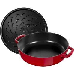 Staub Tegame Chistera Rotondo - 28 Cm, Ciliegia 9 Staub Tegame Chistera Rotondo - 28 Cm, Ciliegia -Cucina Negozio 40511 474 0 2