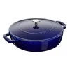 Staub Tegame Chistera Rotondo - 24 Cm, Blu Scuro