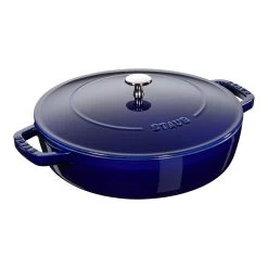 Staub Tegame Chistera Rotondo - 24 Cm, Blu Scuro