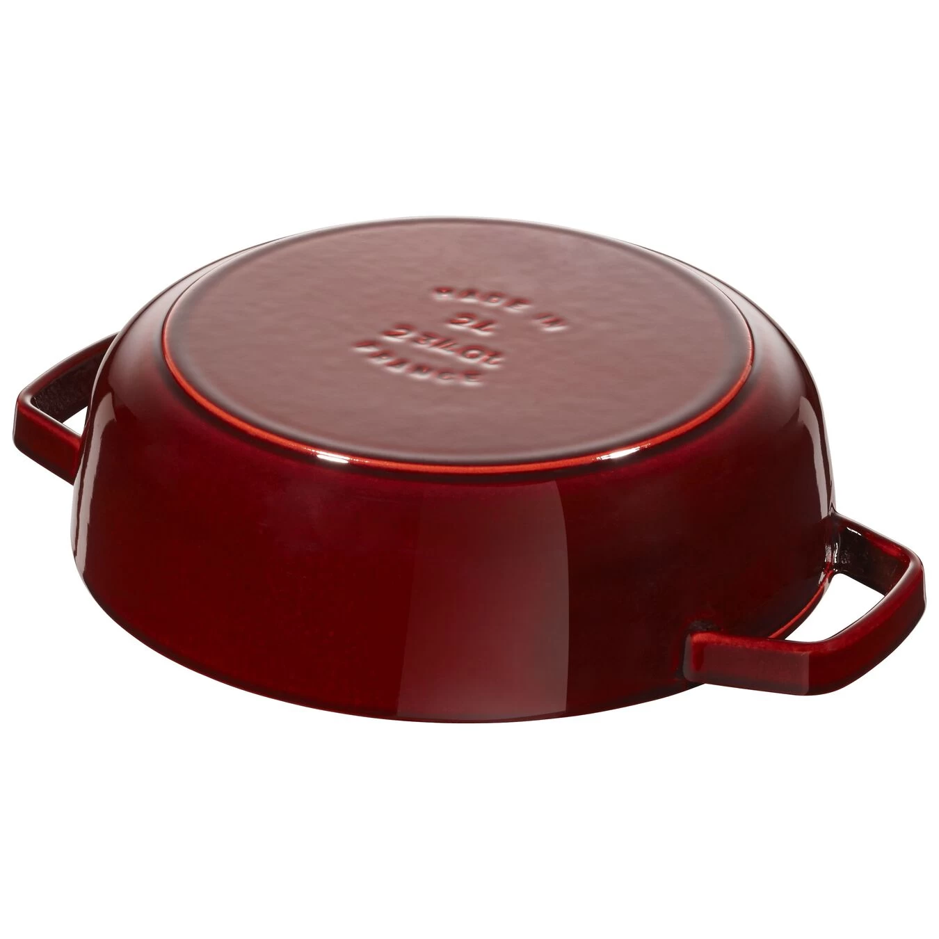 Staub Tegame Chistera Rotondo - 24 Cm, Granatina 3 Staub Tegame Chistera Rotondo - 24 Cm, Granatina - immagine 3