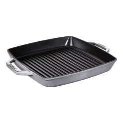 Staub Grill Quadrata - 33 X 33 Cm, Colore Grigio Grafite