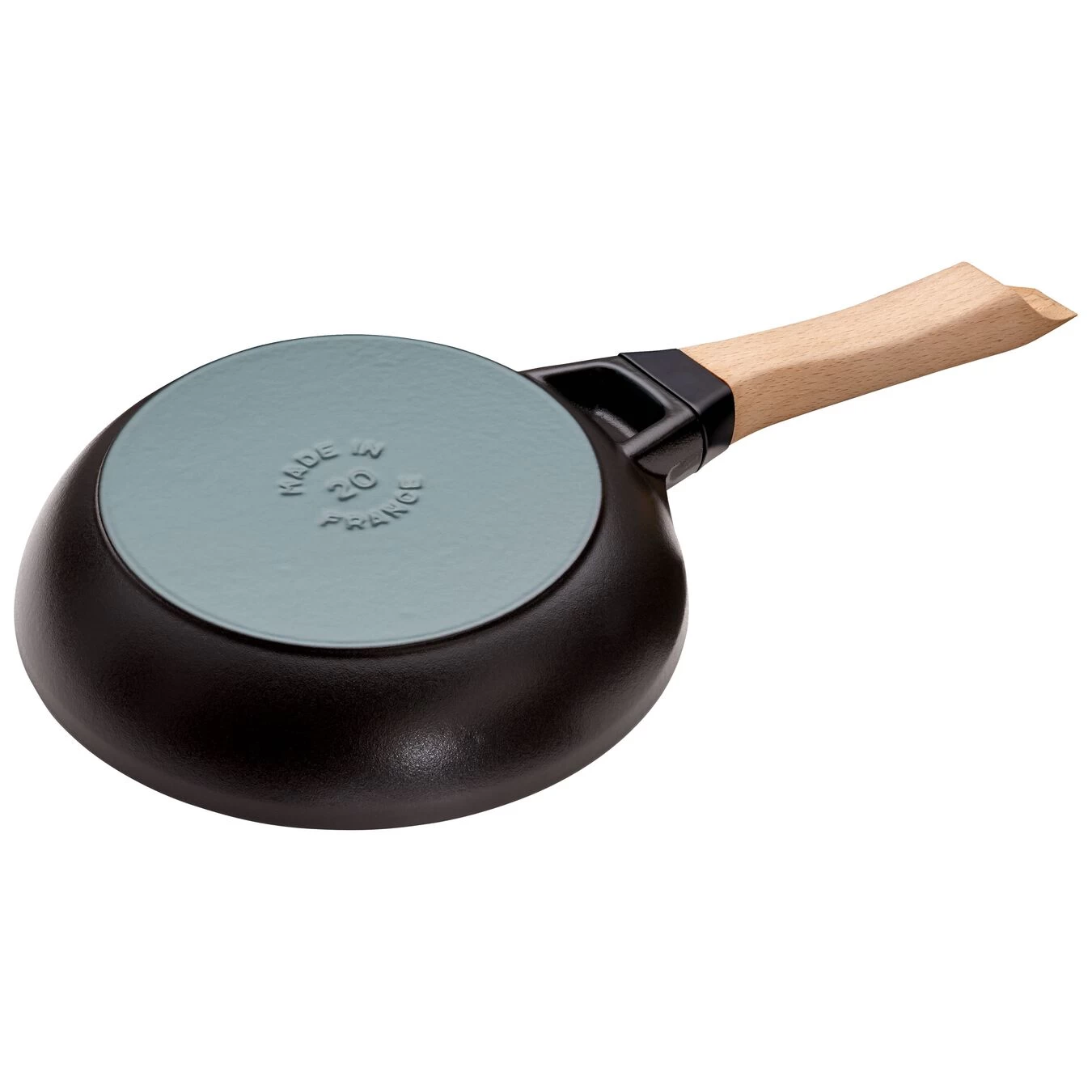 Staub Padella Con Manico In Legno - 20 Cm, Ghisa, Black Matt 2 Staub Padella Con Manico In Legno - 20 Cm, Ghisa, Black Matt - immagine 2