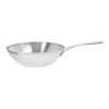Demeyere Wok Fondo Piatto - 30 Cm, 18/10 Acciaio Inossidabile
