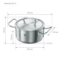 Zwilling Casseruola - 20 Cm, 18/10 Acciaio Inossidabile 7 Zwilling Casseruola - 20 Cm, 18/10 Acciaio Inossidabile -Cucina Negozio 40912 200 0 3