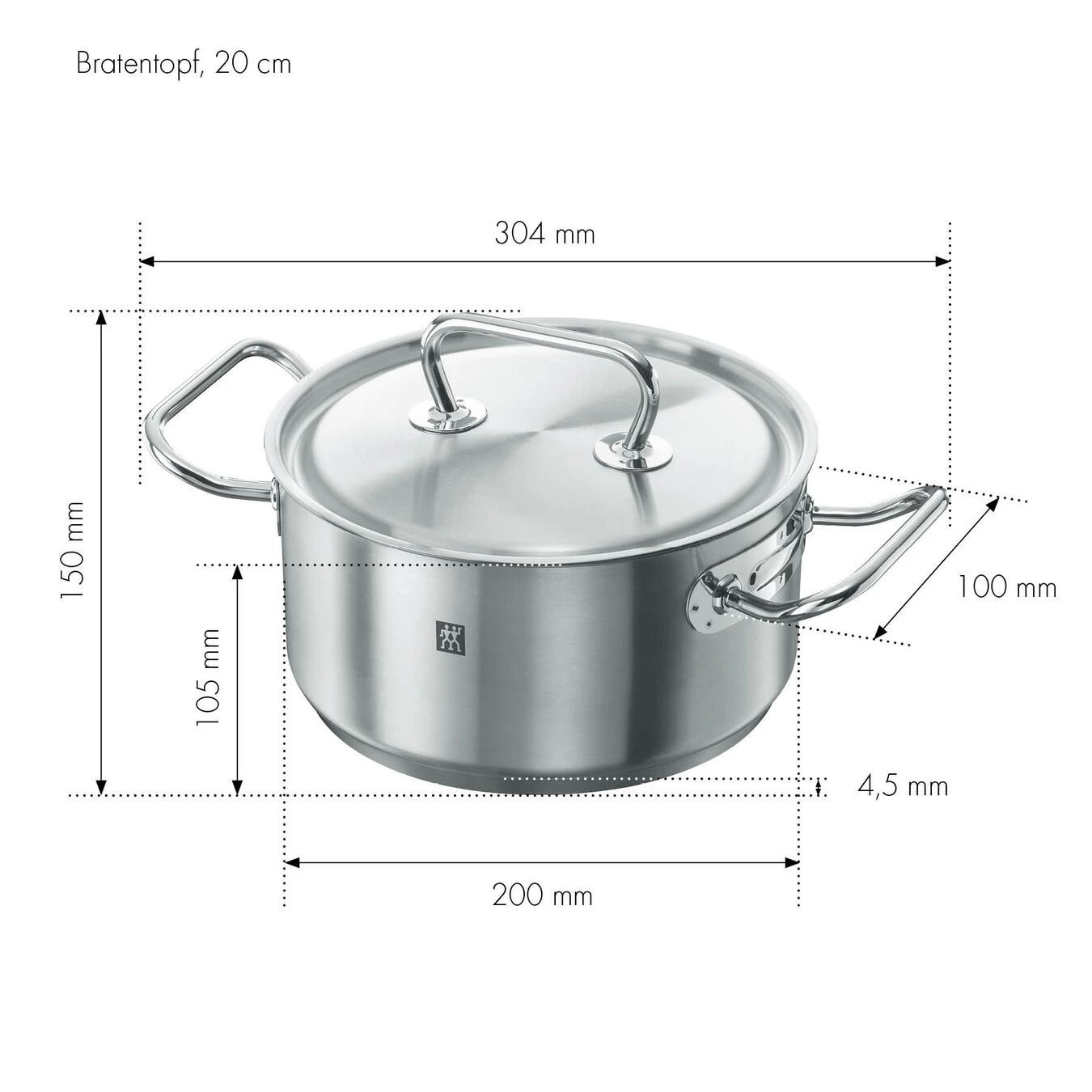 Zwilling Casseruola - 20 Cm, 18/10 Acciaio Inossidabile 4 Zwilling Casseruola - 20 Cm, 18/10 Acciaio Inossidabile - immagine 4