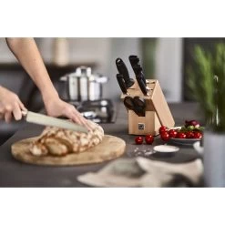 Zwilling Set Di Coltelli Con Ceppo - 8-pz., Naturale 8 Zwilling Set Di Coltelli Con Ceppo - 8-pz., Naturale -Cucina Negozio 424415696