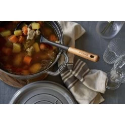 Staub Cocotte Rotonda - 24 Cm, Colore Grigio Grafite -Cucina Negozio 424424407