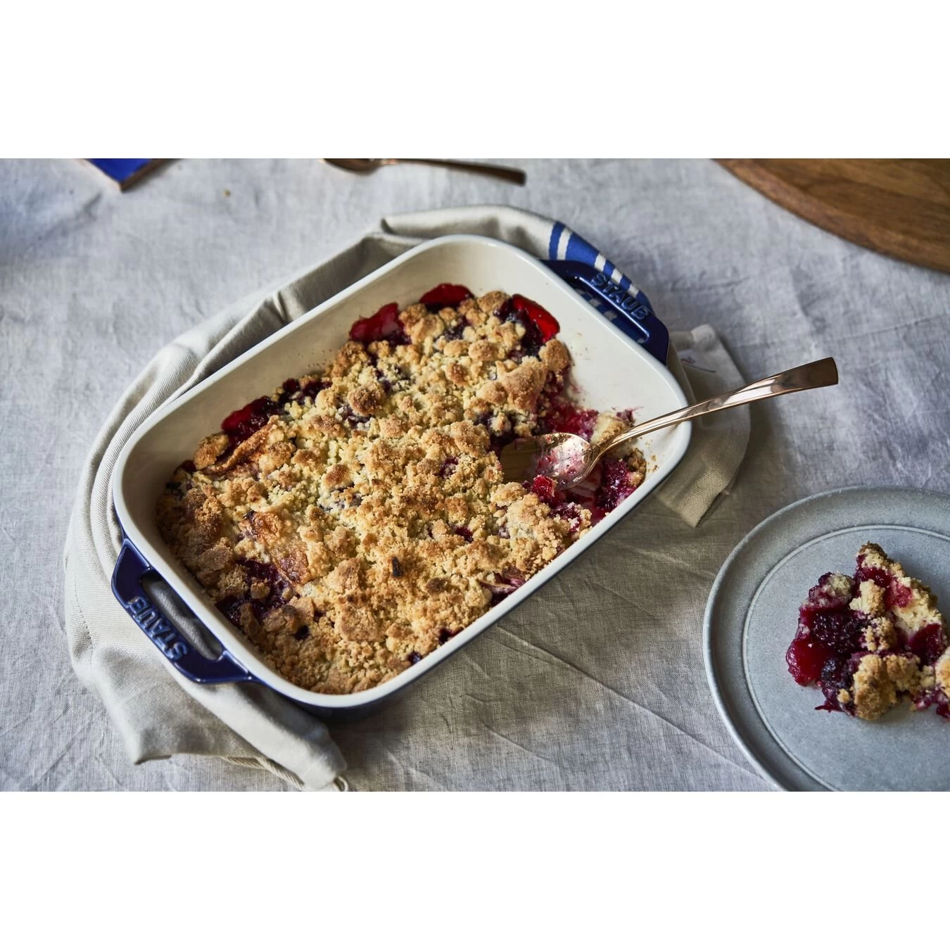 Staub Pirofila Rettangolare - 20 X 16 Cm, Blu Scuro 4 Staub Pirofila Rettangolare - 20 X 16 Cm, Blu Scuro - immagine 4