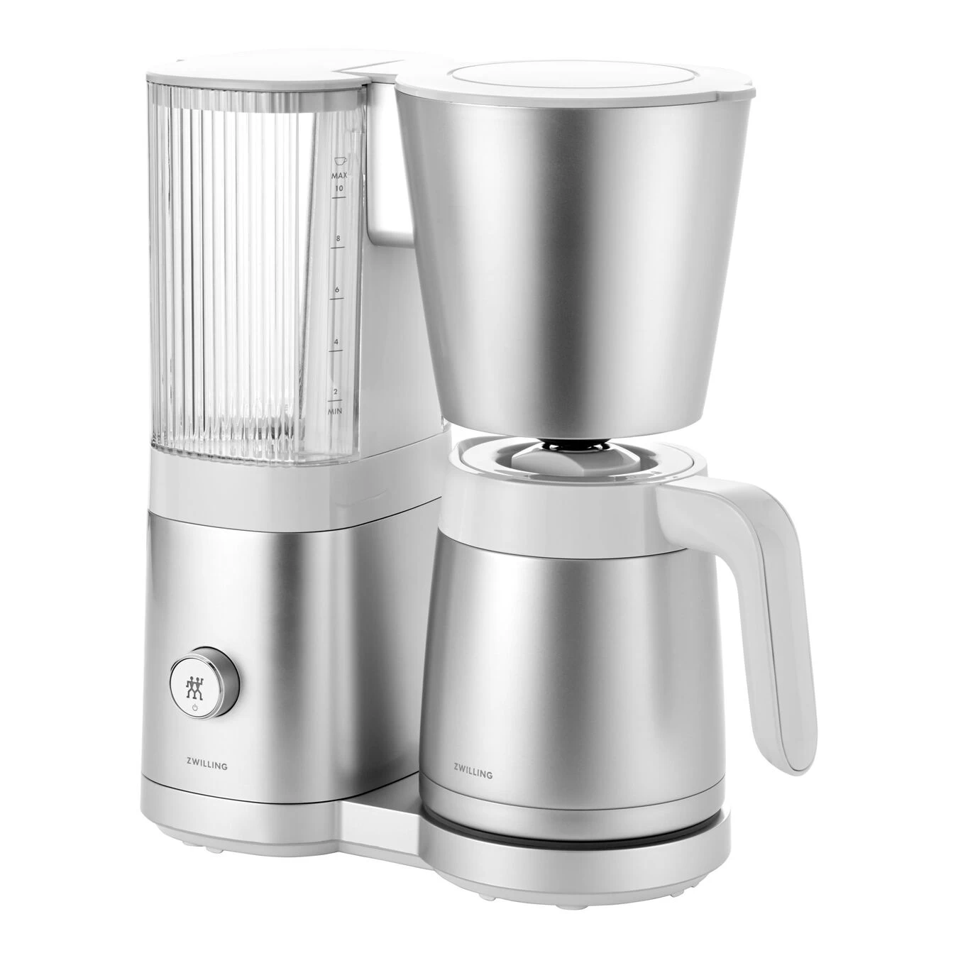 Zwilling Macchina Da Caffè A Filtro, 1,25 L, Bianco-acciaio 1 Zwilling Macchina Da Caffè A Filtro, 1,25 L, Bianco-acciaio